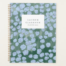 Groen en Blauw Waterverf Bloemendagboek