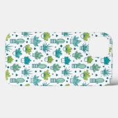 Groen en blauw Waterverf Succulent Patroon Case-Mate iPhone Case (Achterkant (horizontaal))