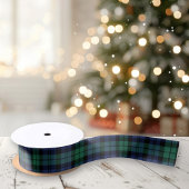 Groen en blauw zwart Horloge Tartan Pset Holiday Satijnen Lint