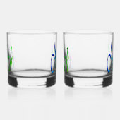 Groen En Blauwe Noach Naam, Whisky Glas (Links)