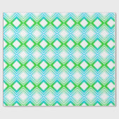 Groen en Blauwgroen Patterned Om het even welke Om Cadeaupapier (Vlak)