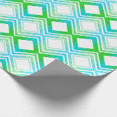 Groen en Blauwgroen Patterned Om het even welke Om Cadeaupapier (Hoek)