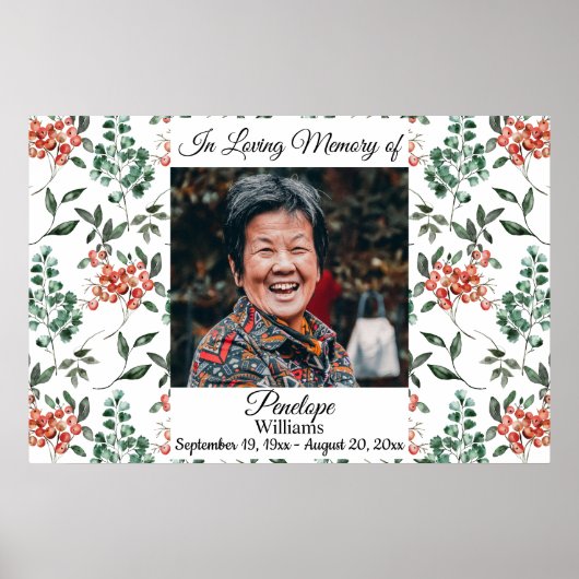 Groen en bosbessen Feest van het Leven Poster (Voorkant)