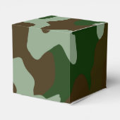 Groen en Bruin Camo Patroon Missie Compleet Bedankdoosjes (Achterkant)