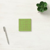 Groen en Bruin Check Patroon Stijlvol Post-it® Notes (Kantoor)