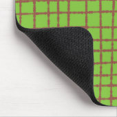 Groen en Bruin Controleer Patroon Elegant Function Muismat (Hoek)