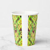 Groen en bruin papieren bekers (Links)