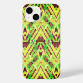 Groen en bruin patroon Case-Mate iPhone case (Achterkant)