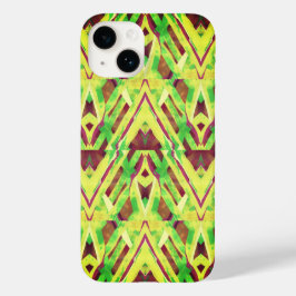 Groen en bruin patroon Case-Mate iPhone 14 hoesje