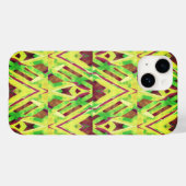 Groen en bruin patroon Case-Mate iPhone case (Achterkant (horizontaal))