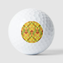 Groen en bruin patroon golfballen