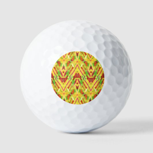 Groen en bruin patroon golfballen (Voorkant)
