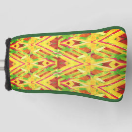 Groen en bruin patroon golfheadcover