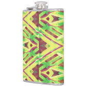 Groen en bruin patroon heupfles (Links)