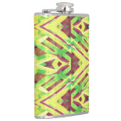 Groen en bruin patroon heupfles (Rechts)