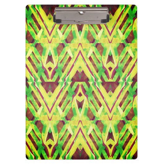 Groen en bruin patroon klembord (Voorkant)