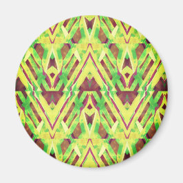 Groen en bruin patroon magneet