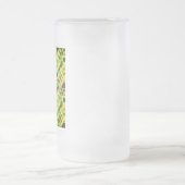 Groen en bruin patroon matglas bierpul (Center)