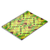 Groen en bruin patroon notitieboek (Linkerzijde)