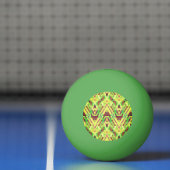 Groen en bruin patroon pingpongbal (Net)