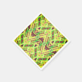 Groen en bruin patroon servet (Hoek)