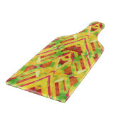 Groen en bruin patroon snijplank (Hoek)