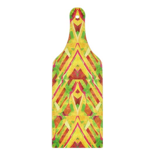 Groen en bruin patroon snijplank (Voorkant)