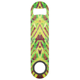 Groen en bruin patroon speed flessenopener