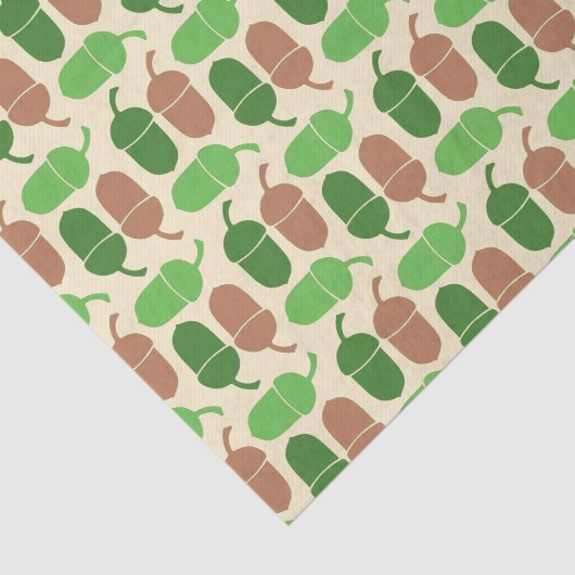 Groen en bruin patroon tissuepapier (Detail)