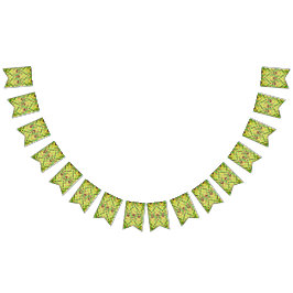 Groen en bruin patroon vlaggetjes