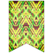 Groen en bruin patroon vlaggetjes (Eerste vlag)