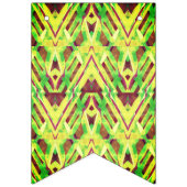 Groen en bruin patroon vlaggetjes (Derde vlag)