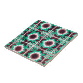  Groen en Bruin Portugees Tegeltje (Zijkant)