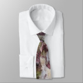 Groen en bruin rubberen buisvormig patroon Monogra Stropdas (Gebonden)