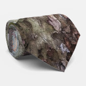 Groen en bruin rubberen patroon stropdas (Opgerold)