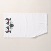 Groen en Bruin Scandinavisch Bad Handdoek (Handdoek)