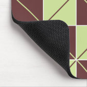 Groen en bruin schaakbord Argyle Muismat (Hoek)