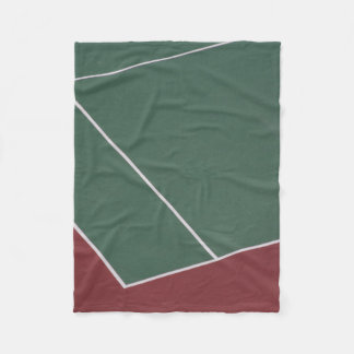 Groen en bruin sportveld illustratie fleece deken
