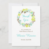 Groen en bruin Vrijgezellenfeest Bedankkaart (Voorkant)