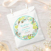 Groen en bruin Vrijgezellenfeest met schoorsteen Bedankzakje (Geknipt)