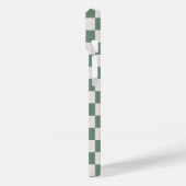 Groen en crème geruit klassiek dampatroon Case-Mate iPhone case (Achterkant / Links)