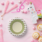 Groen en crème papieren kommen (Feest)