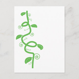 Groen en de Beanstalk Briefkaart