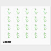 Groen en de Beanstalk Ronde Sticker (Vel)