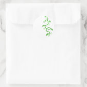 Groen en de Beanstalk Ronde Sticker (Tas)