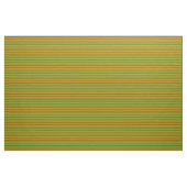 Groen en donker Goldenrod Lined Pattern Stof (Yard (91,4 cm))