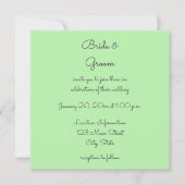 Groen en donker Paars Succulent Photo Wedding Kaart (Voorkant)