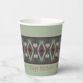 Groen en Donkergrijs Papieren Bekers (Links)