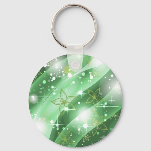 Groen en en Sparkle Sleutelhanger (Voorkant)