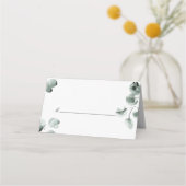 Groen en Eucalyptus Scripted Plaatskaartje (Voorkant)